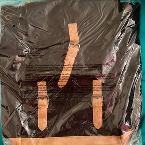 DSW Black and Tan book bag NWT